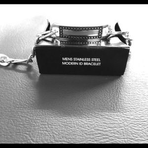 MEN’S STAINLESS STEEL MODERN ID BRACELET